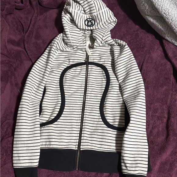 lululemon athletica Jackets & Blazers - lululemon athletica Striped Black and White Jacket